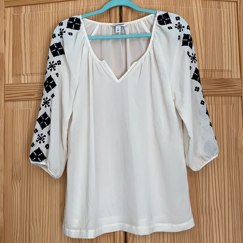 Old Navy sheer blouse